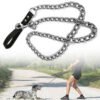 1.2M Heavy Duty Metal Chain Dog Lead - Anti-Chew Pet Leash
