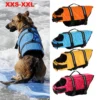 Small Medium Dog Life Jacket Life Vest for Swimming Puppy Light Life Preserver Pet Reflective Lifesaver with High Buoyancy